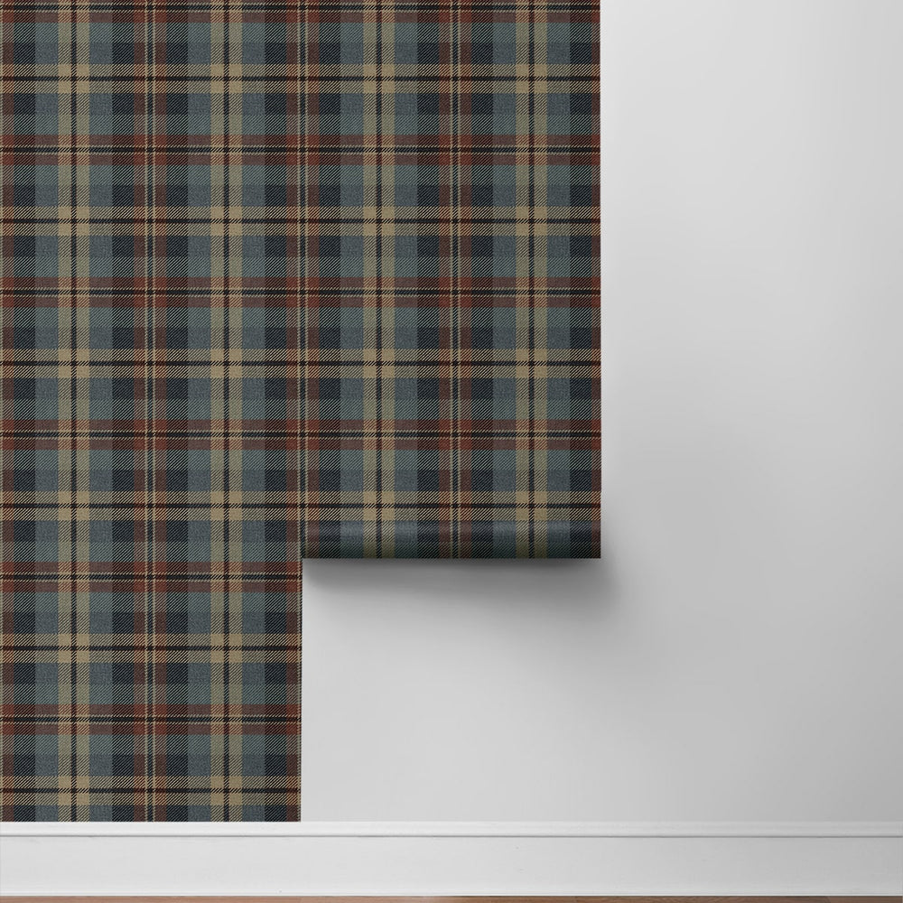 
                  
                    Americana plaid peel and stick wallpaper roll HG13111 Harry & Grace
                  
                