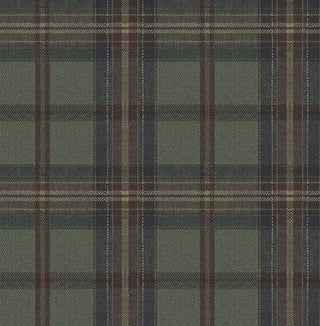 HG13704 Herringbone Plaid Premium Matte Non-Woven Peel and Stick Wallpaper at Say Decor