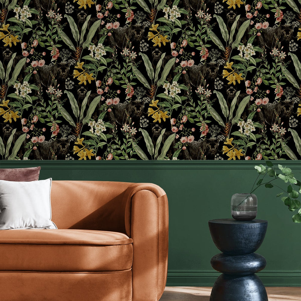 
                  
                    HG13900 Panther jungle tropical peel and stick wallpaper decor from Harry & Grace
                  
                