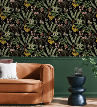 HG13900 Panther jungle tropical peel and stick wallpaper decor from Harry & Grace