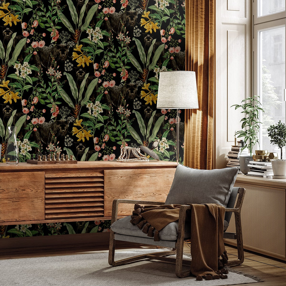 
                  
                    HG13900 Panther jungle tropical peel and stick wallpaper office from Harry & Grace
                  
                