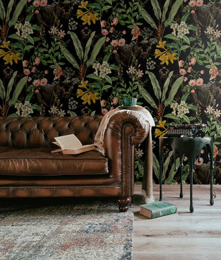 HG13900 Panther jungle tropical peel and stick wallpaper accent from Harry & Grace