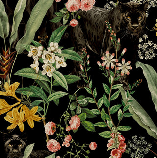 HG13900 Panther jungle tropical peel and stick wallpaper from Harry & Grace