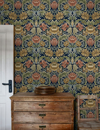 HG14002 acanthus floral vintage peel and stick wallpaper accent from Harry & Grace