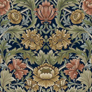 HG14002 acanthus floral vintage peel and stick wallpaper from Harry & Grace