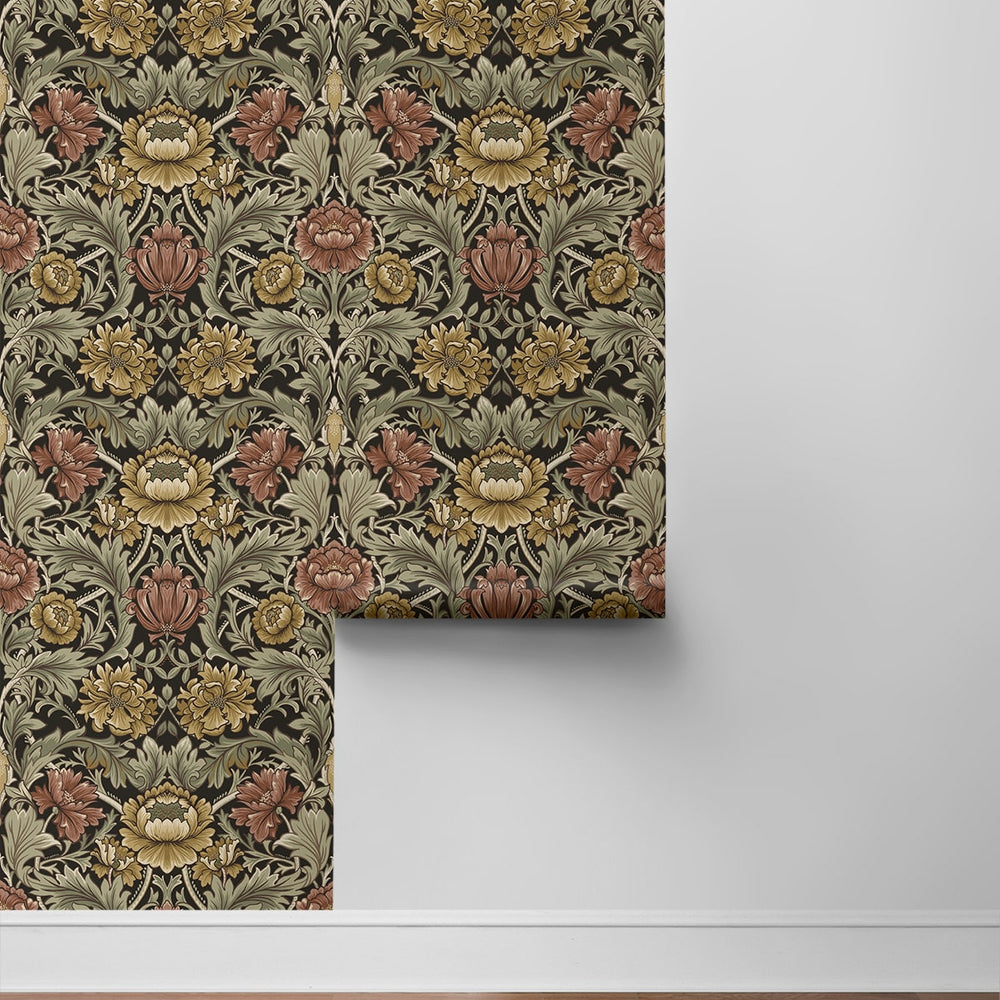 
                  
                    HG14006 acanthus floral vintage peel and stick wallpaper roll from Harry & Grace
                  
                