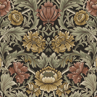HG14006 acanthus floral vintage peel and stick wallpaper from Harry & Grace