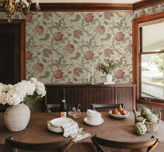 Jacobean Trail Vintage Premium Matte Non-Woven Peel and Stick Wallpaper