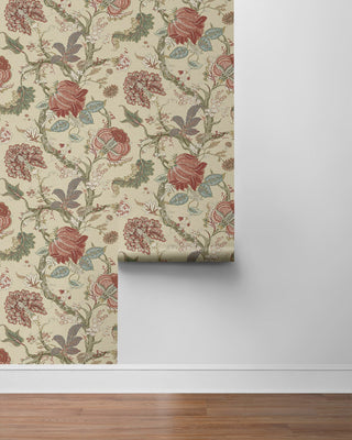 Jacobean Trail Vintage Premium Matte Non-Woven Peel and Stick Wallpaper