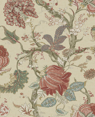 Jacobean Trail Vintage Premium Matte Non-Woven Peel and Stick Wallpaper