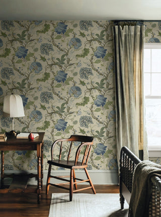 Jacobean Trail Vintage Premium Matte Non-Woven Peel and Stick Wallpaper