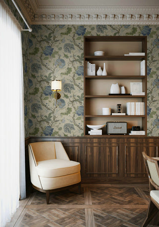 Jacobean Trail Vintage Premium Matte Non-Woven Peel and Stick Wallpaper