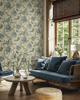 Jacobean Trail Vintage Premium Matte Non-Woven Peel and Stick Wallpaper