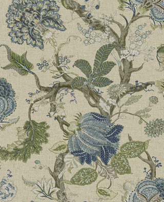 Jacobean Trail Vintage Premium Matte Non-Woven Peel and Stick Wallpaper
