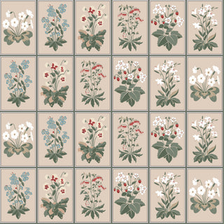 Hughie Floral Stamp Peel and Stick Wallpaper at Say Decor