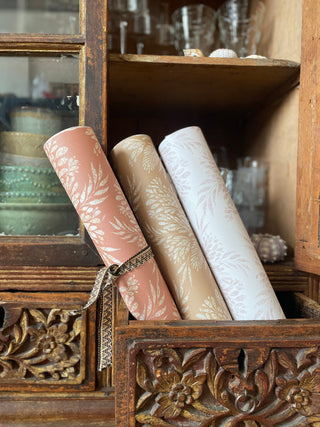 botanical peel and stick wallpaper rolls from Loomwell Home Goods