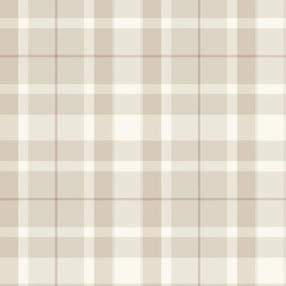 Irvine Plaid Peel and Stick Wallpaper in shade Neutral Blush at Say Decor