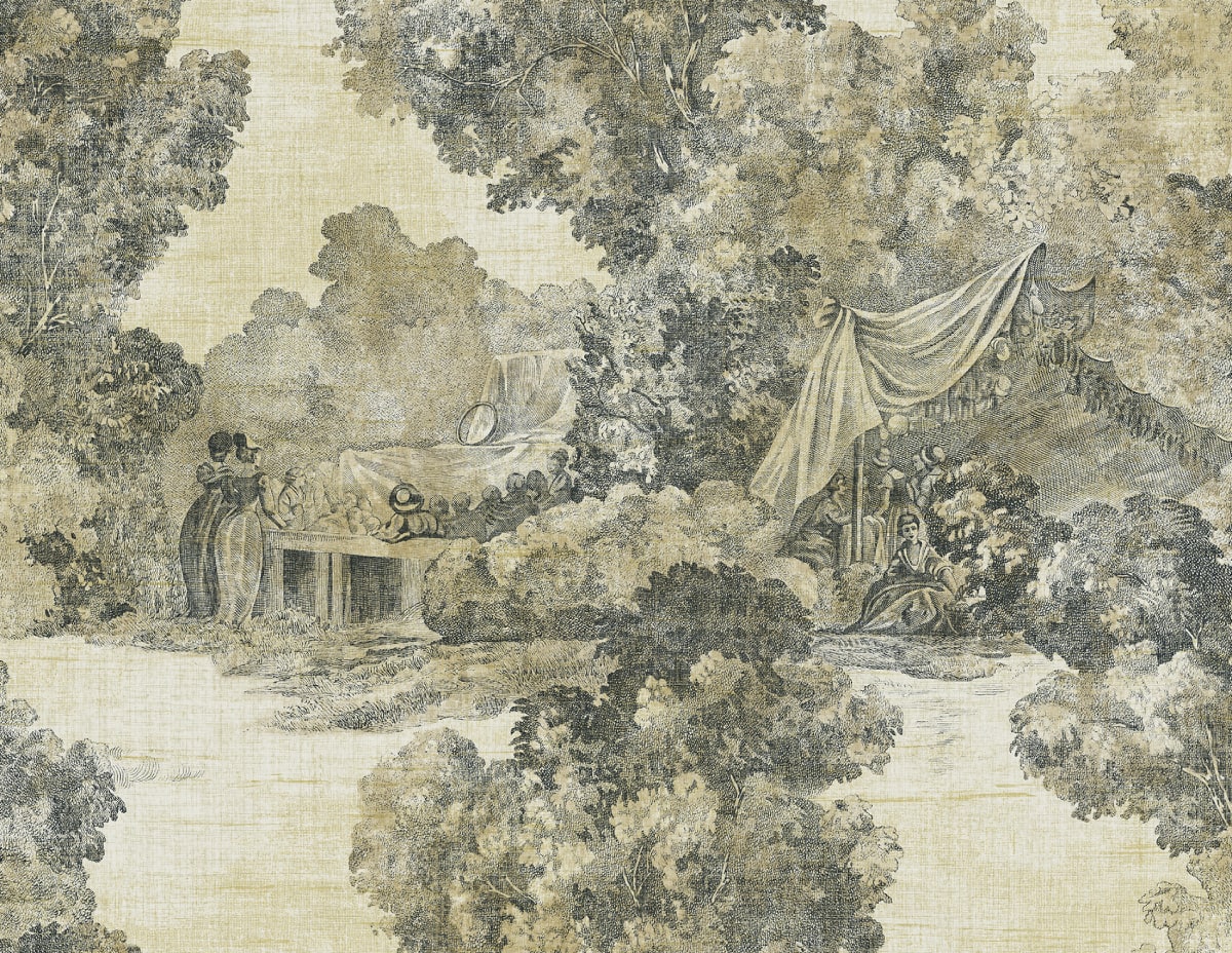LD81300 Lenox Hill Toile Unpasted Wallpaper from Say Decor