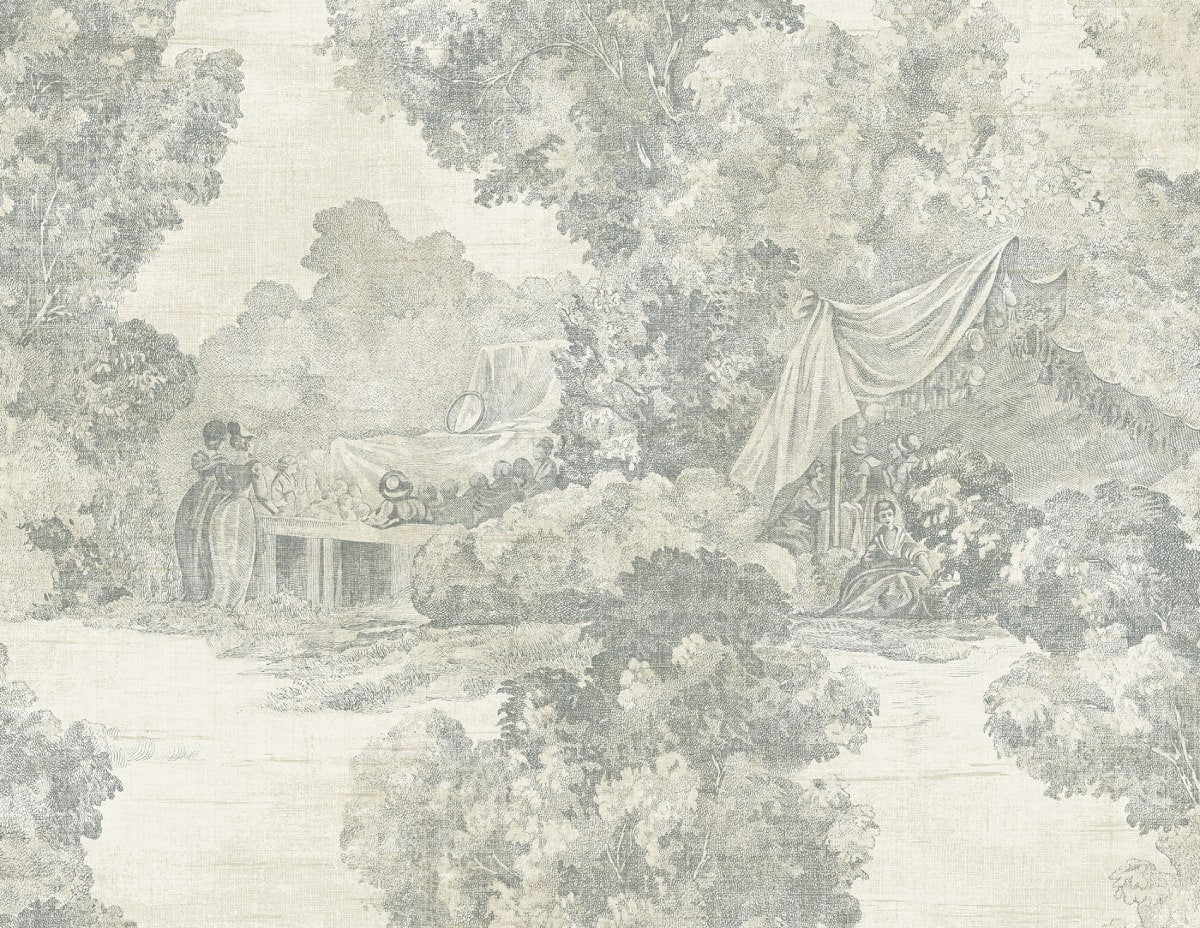LD81308 Lenox Hill Toile Unpasted Wallpaper from Say Decor