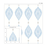 LN21402 palm frond peel and stick wallpaper scale from Lillian August