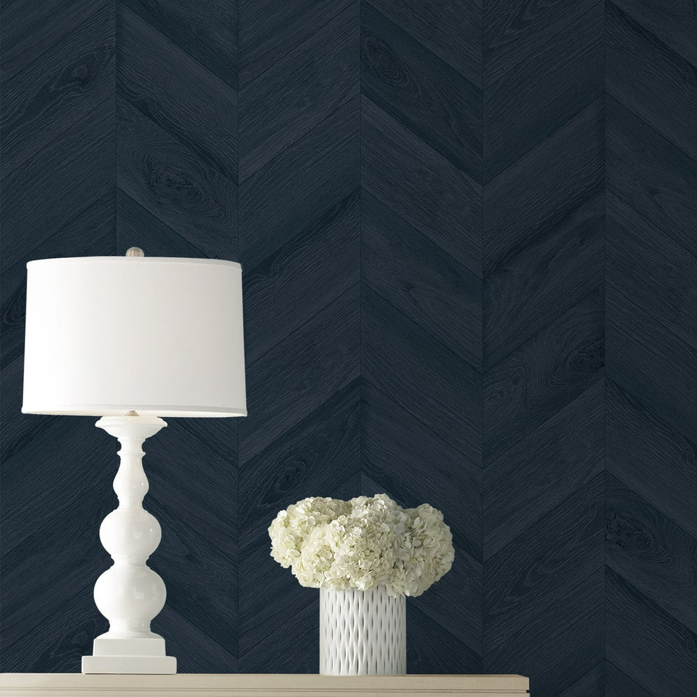 
                  
                    LN40802 faux chevron vinyl wallpaper decor from the Coastal Haven collection by Lillian August
                  
                