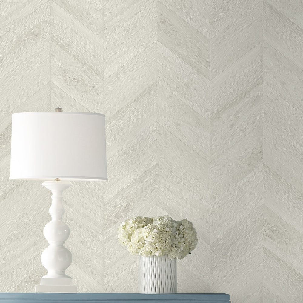 
                  
                    LN40805 faux chevron vinyl wallpaper decor from the Coastal Haven collection by Lillian August
                  
                