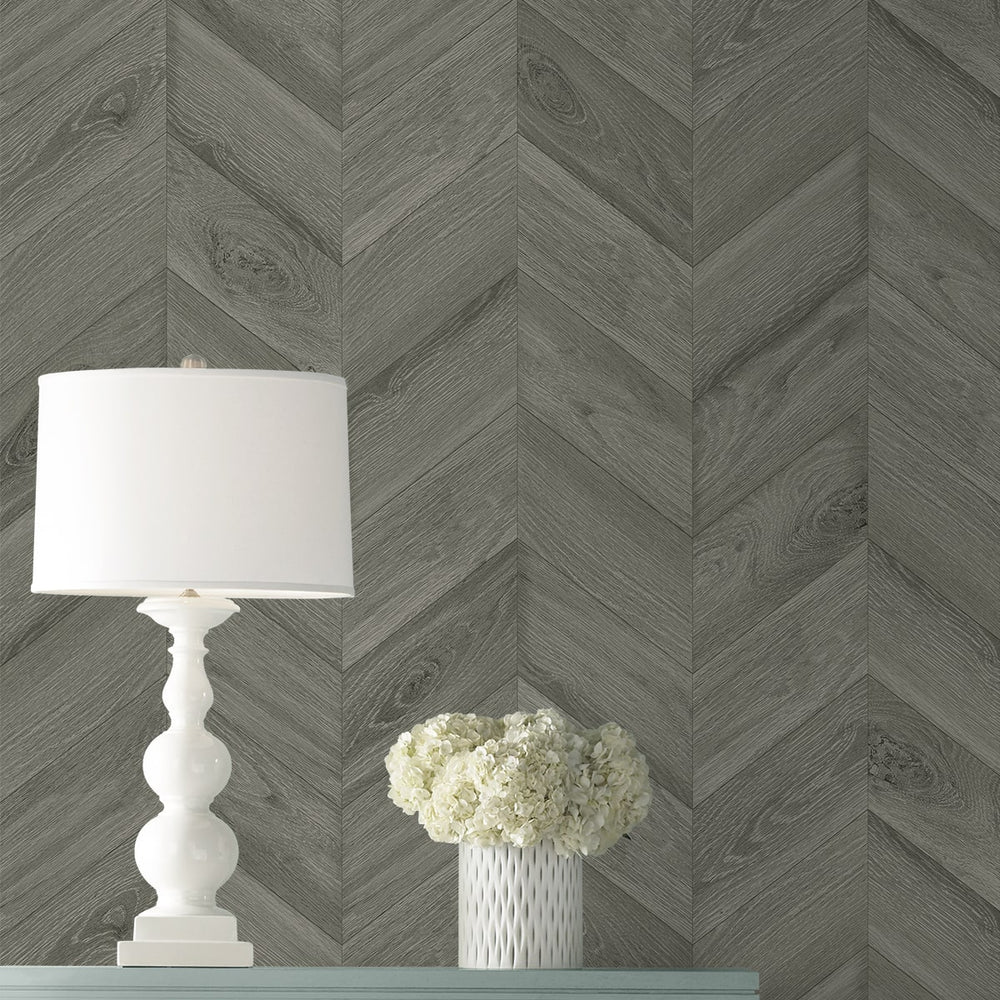 
                  
                    LN40808 faux chevron vinyl wallpaper decor from the Coastal Haven collection by Lillian August
                  
                