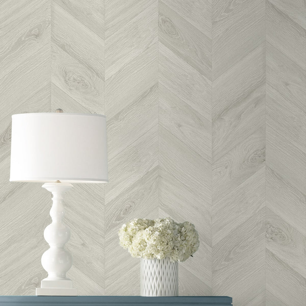 
                  
                    LN40818 faux chevron vinyl wallpaper decor from the Coastal Haven collection by Lillian August
                  
                
