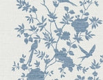 LN41002 chinoiserie bird vinyl wallpaper from the Coastal Haven collection by Lillian August