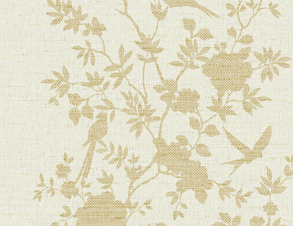 LN41003 chinoiserie bird vinyl wallpaper from the Coastal Haven collection by Lillian August