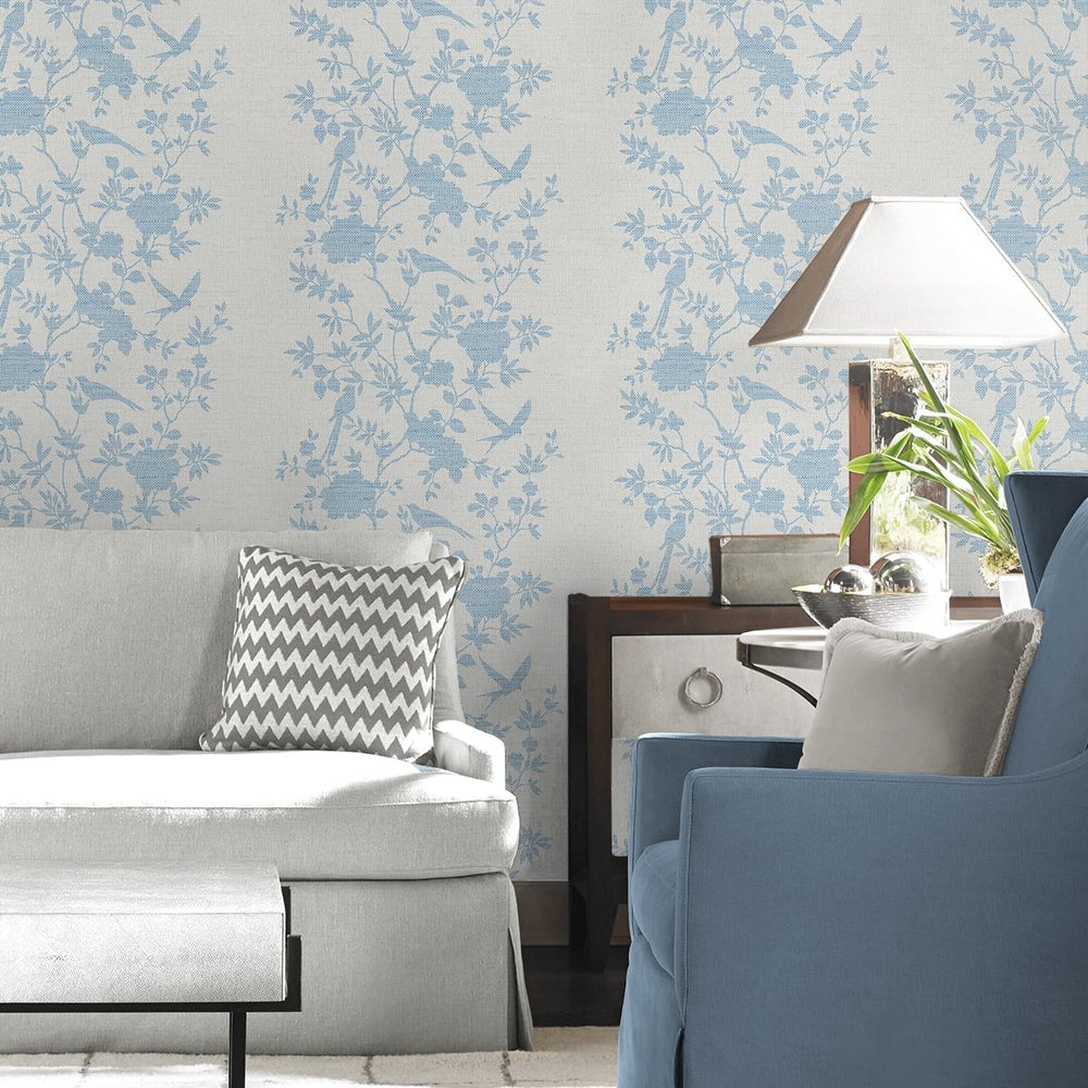 
                  
                    LN41012 chinoiserie bird vinyl wallpaper living room from the Coastal Haven collection by Lillian August
                  
                