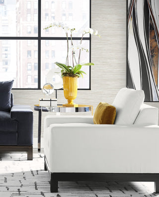 LN41106 textured vinyl wallpaper living room from the Coastal Haven collection by Lillian August