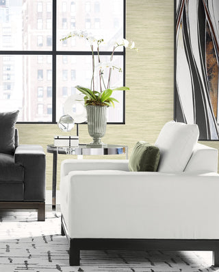 LN41114 textured vinyl wallpaper living room from the Coastal Haven collection by Lillian August