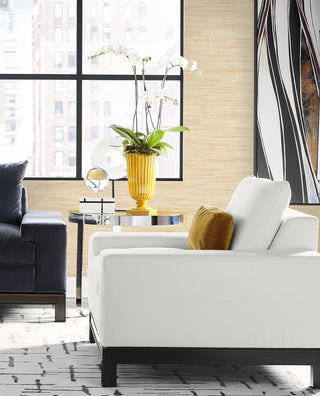 LN41116 textured vinyl wallpaper living room from the Coastal Haven collection by Lillian August