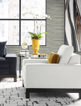 LN41122 textured vinyl wallpaper living room from the Coastal Haven collection by Lillian August