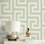 LN41204 geometric textured vinyl wallpaper decor from the Coastal Haven collection by Lillian August