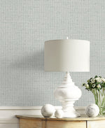 LN41308 textured vinyl wallpaper living room from the Coastal Haven collection by Lillian August