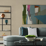 LN41316 textured vinyl wallpaper living room from the Coastal Haven collection by Lillian August