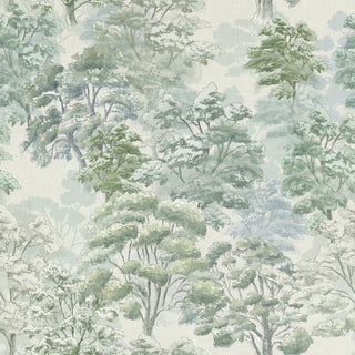 Leland Forest Peel and Stick Wallpaper in shade Blue at Say Decor