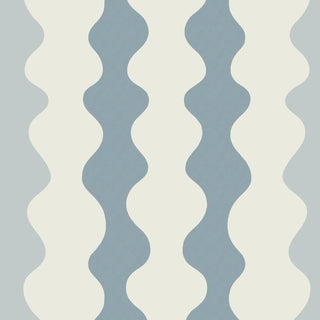 Mitchell Black Natalie Papier Low Frequency Abstract Wallpaper in shade Rainwash at Say Decor