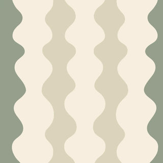 Mitchell Black Natalie Papier Low Frequency Abstract Wallpaper in shade Green Mist at Say Decor