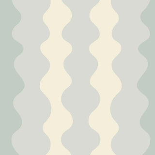 Mitchell Black Natalie Papier Low Frequency Abstract Wallpaper in shade Mineral Blue at Say Decor