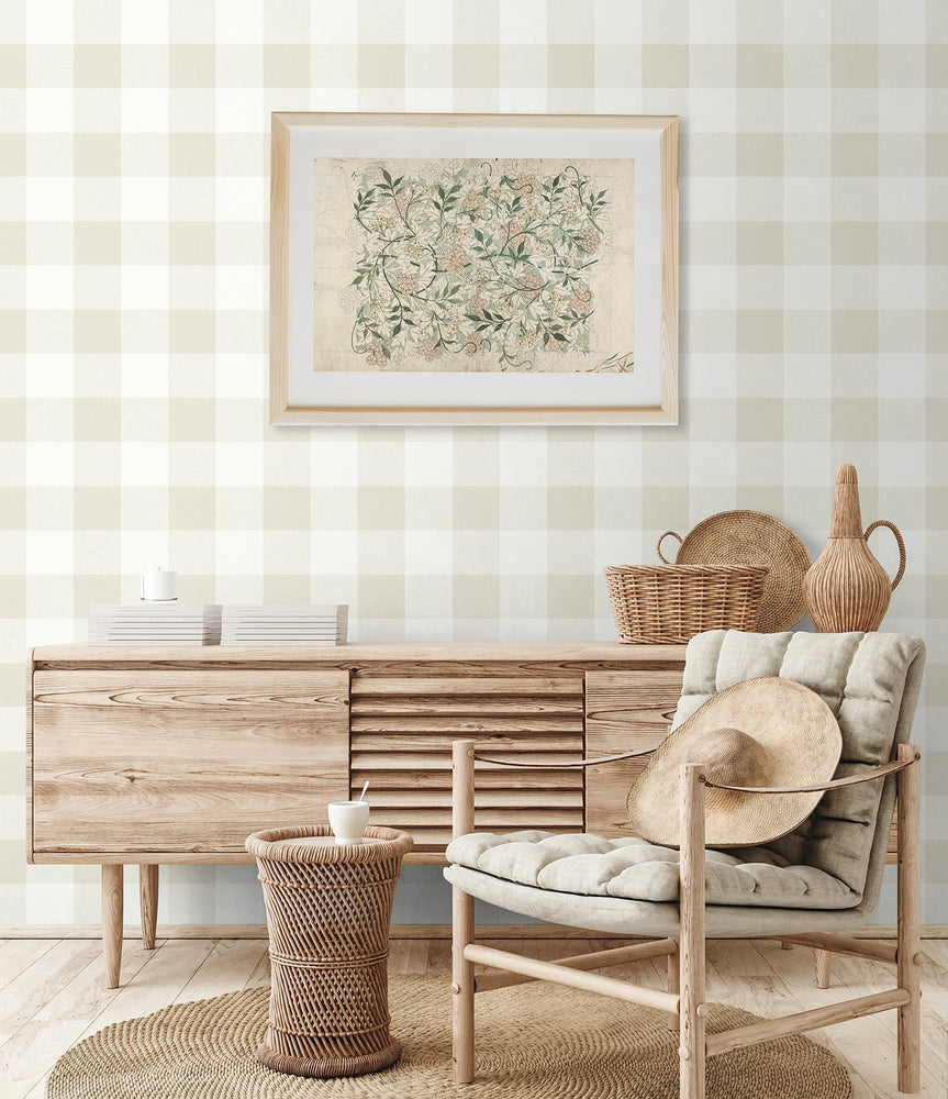MB31905 plaid wallpaper from the Beach House collection by Seabrook Designs