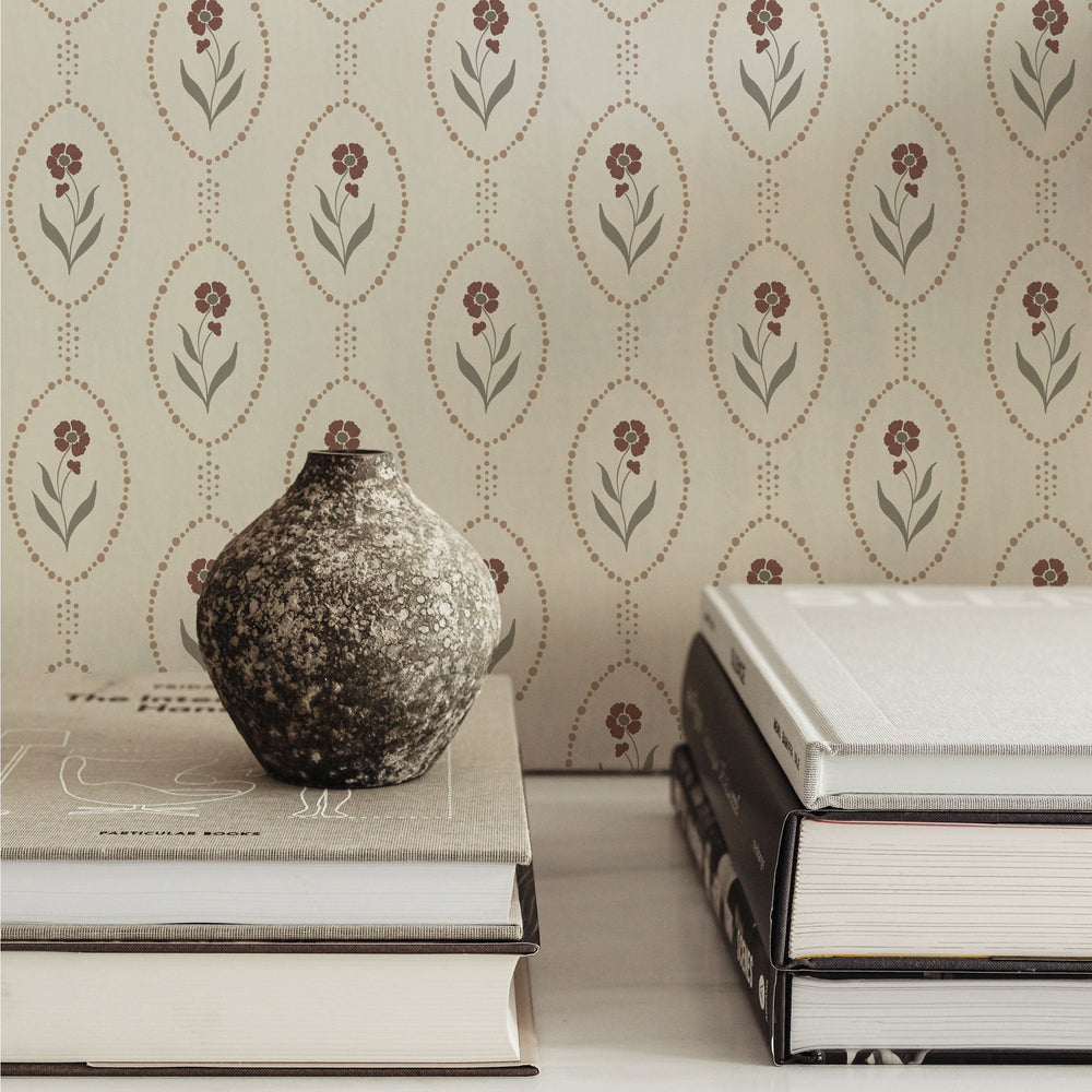
                  
                    floral emblem peel and stick wallpaper decor from Loomwell Home Goods
                  
                