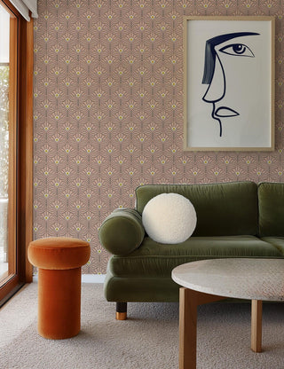 Mitchell Black Shape of Color Moroccan Peacock Geometric Wallpaper
