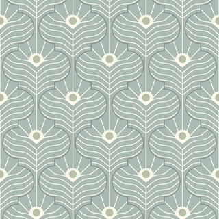 Mitchell Black Shape of Color Moroccan Peacock Geometric Wallpaper