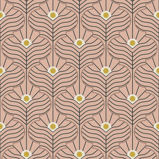 Mitchell Black Shape of Color Moroccan Peacock Geometric Wallpaper