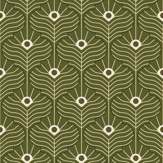 Mitchell Black Shape of Color Moroccan Peacock Geometric Wallpaper