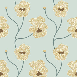 Mitchell Black Natalie Papier Flourish Floral Wallpaper in shade Hazy Daytime at Say Decor