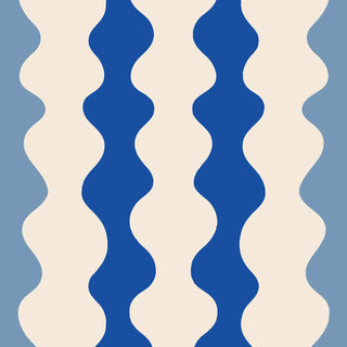 Mitchell Black Natalie Papier Low Frequency Abstract Wallpaper in shade Blues at Say Decor